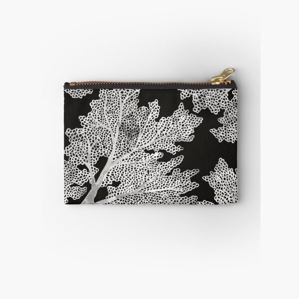 Item preview, Sea Fan Coral – White on Black designed and sold by Cat Coquillette.