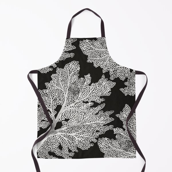 Item preview, Sea Fan Coral – White on Black designed and sold by Cat Coquillette.