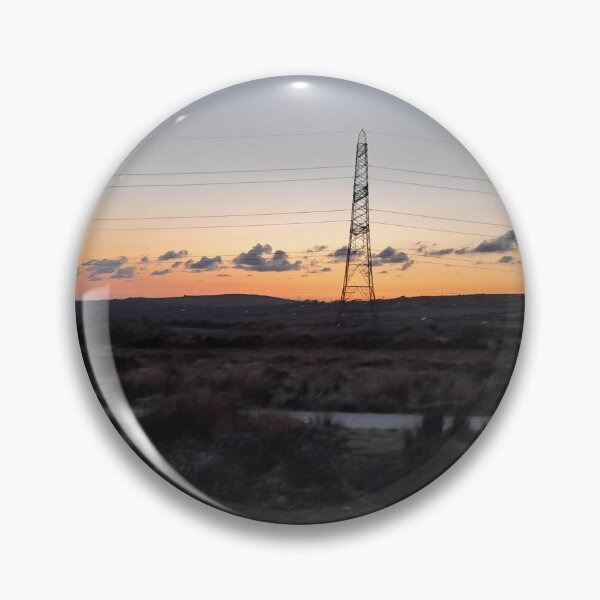 Item preview, Sunset moorland pylon  designed and sold by Cornishangel.