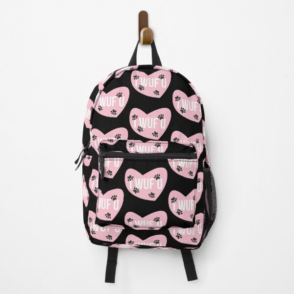 Item preview, I Wuf U Pink Heart - I Love You in Dog Speak designed and sold by WhimsyAndMojo.