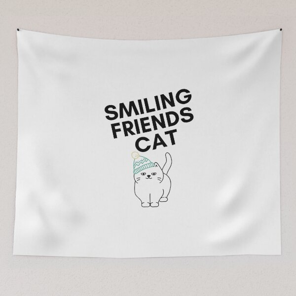 Item preview, Smiling friends cat cute Design designed and sold by Shahnawaz Khandesigner.