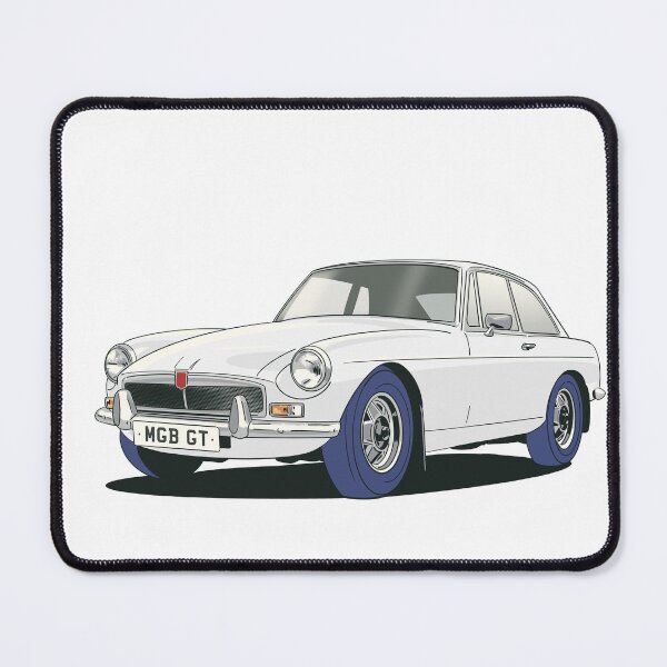 Item preview, MGB GT in White designed and sold by Webazoot Industries - Car Art.