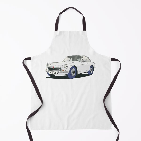Artikelvorschau, MGB GT in Weiß entworfen und verkauft von Webazoot Industries - Car Art.