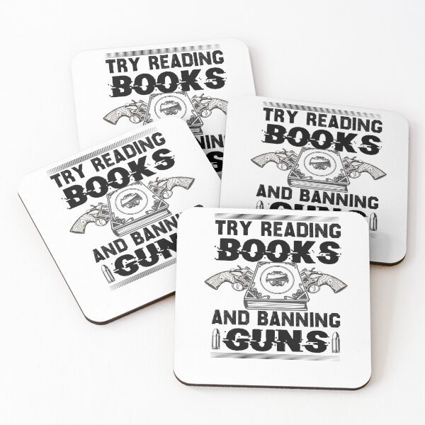 Item preview, Try Reading Books And Banning Guns, Book Lover's Gift designed and sold by Kitten2220.