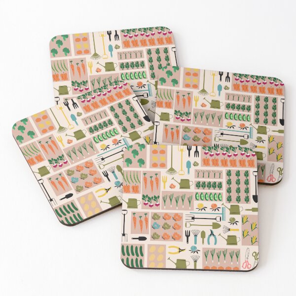 Item preview, Cute Garden Plot with vegetables, flowers and garden tools designed and sold by kapotka.