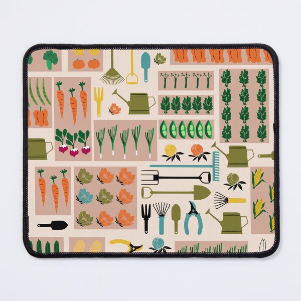 Item preview, Cute Garden Plot with vegetables, flowers and garden tools designed and sold by kapotka.