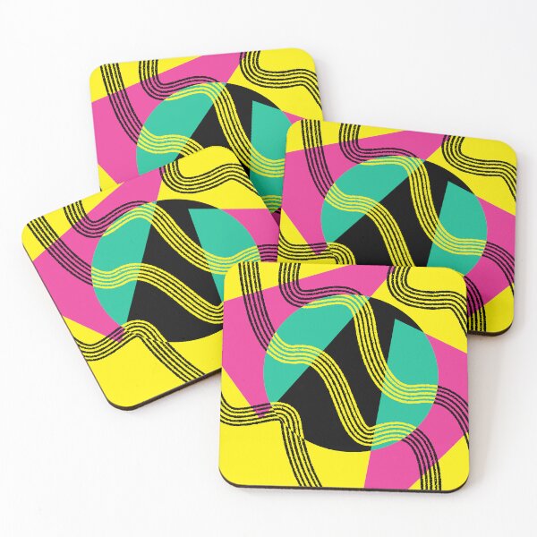 Item preview, Nostaligc, retro, 80s inspired, neon, print designed and sold by SmashingBlouses.