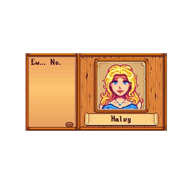 Aperçu de l'œuvre Haley de Stardew Valley Textbox de baharkocaman