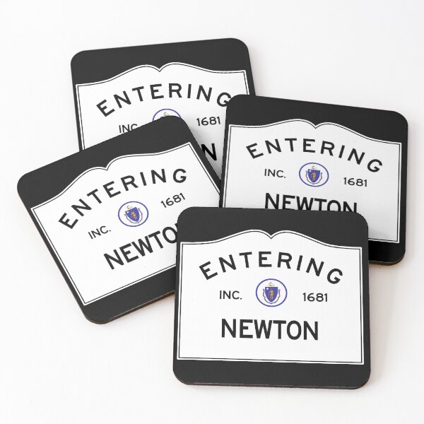 Item preview, Entering Newton Massachusetts - Commonwealth of Massachusetts Road Sign designed and sold by NewNomads.