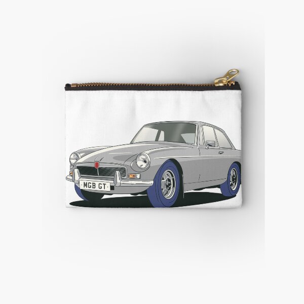 Aperçu de l'œuvre MGB GT en gris créée et vendue par Webazoot Industries - Car Art.