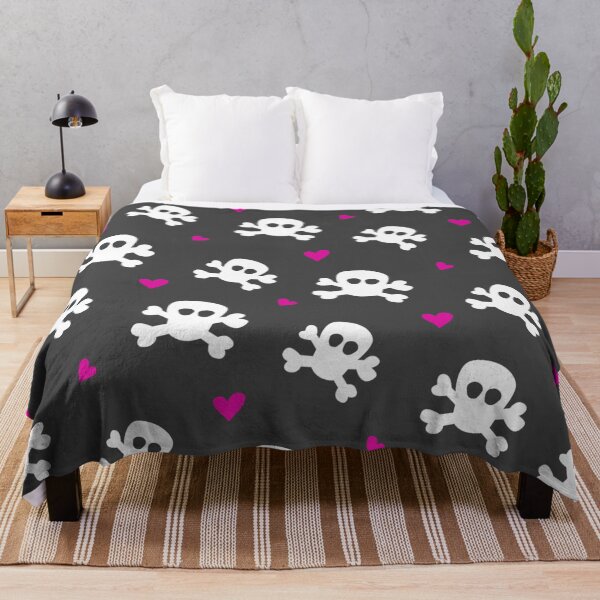 Item preview, Skull and Hearts Pattern designed and sold by sassav8.