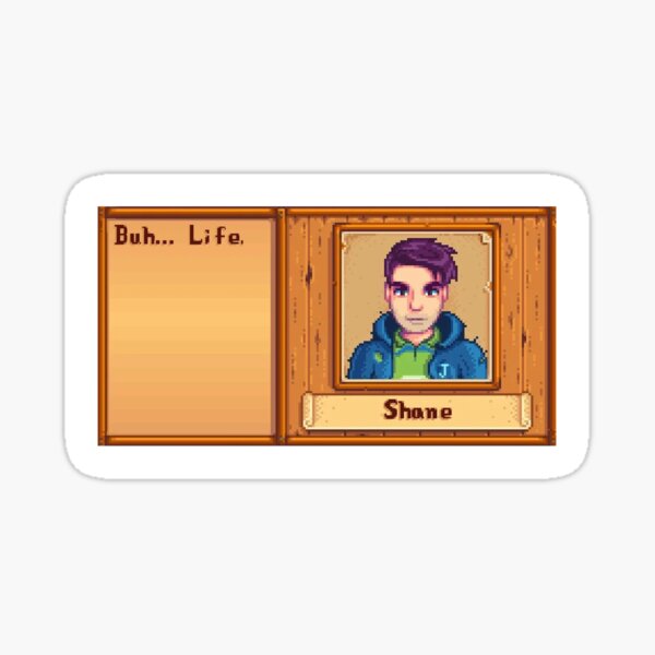 Aperçu de l'œuvre Shane de Stardew Valley Textbox créée et vendue par baharkocaman.