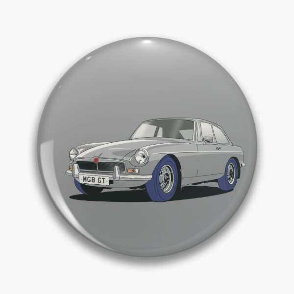 Artikelvorschau, MGB GT in Grau entworfen und verkauft von Webazoot Industries - Car Art.