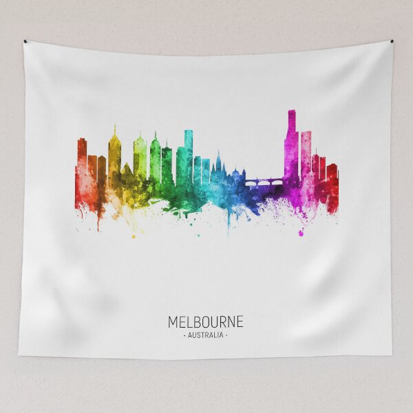 Item preview, Melbourne Australia Skyline designed and sold by ArtPrints.