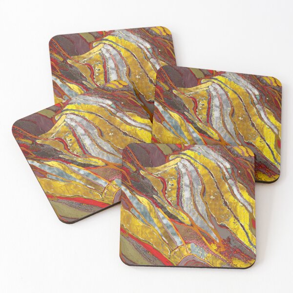 Item preview, Abstract painting, lines, stripes, dots, spots, gold, silver, colorful designed and sold by Svitac.