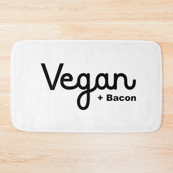 Item preview, Vegan Plus Bacon - Irony - Funny Vegan designed and sold by CattlettArt.