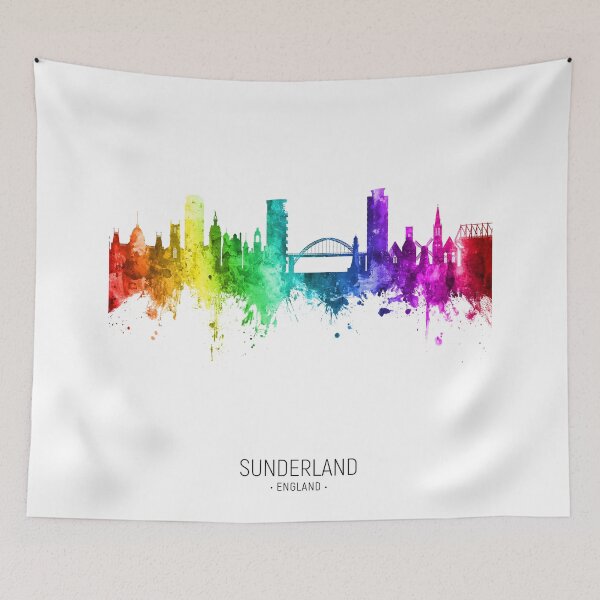 Item preview, Sunderland England Skyline designed and sold by ArtPrints.