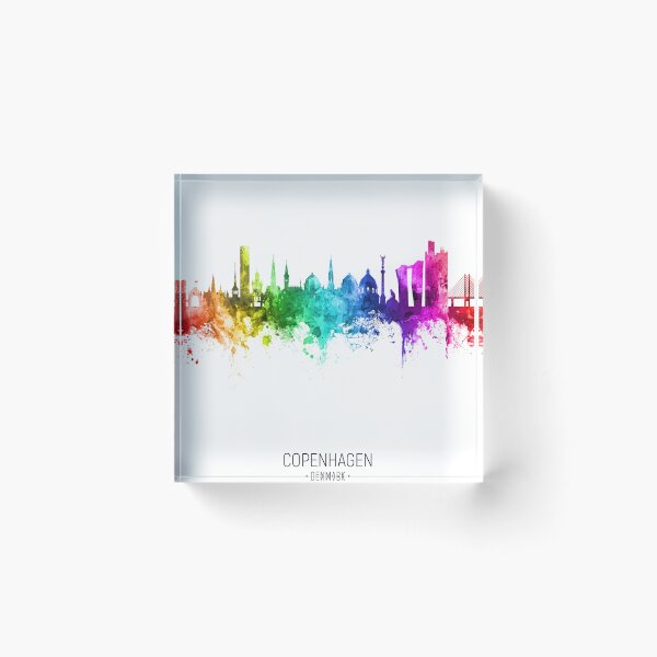 Aperçu de l'œuvre Copenhagen Denmark Skyline créée et vendue par ArtPrints.