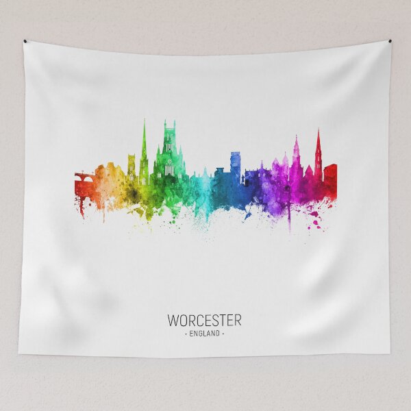 Item preview, Worcester England Skyline designed and sold by ArtPrints.
