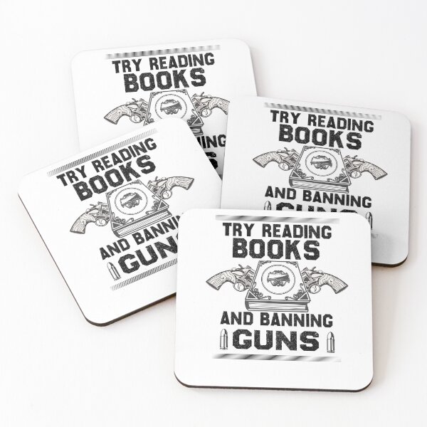 Item preview, Try Reading Books And Banning Guns, Book Lover's Gift designed and sold by Kitten2220.