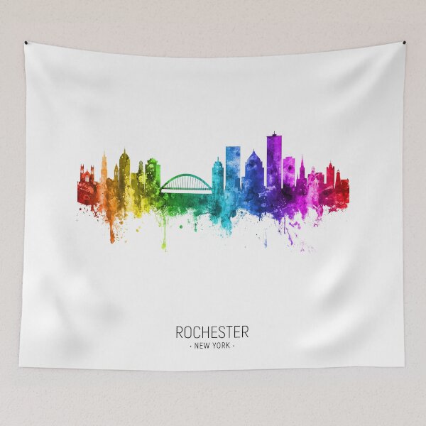 Artikelvorschau, Rochester New York Skyline entworfen und verkauft von ArtPrints.