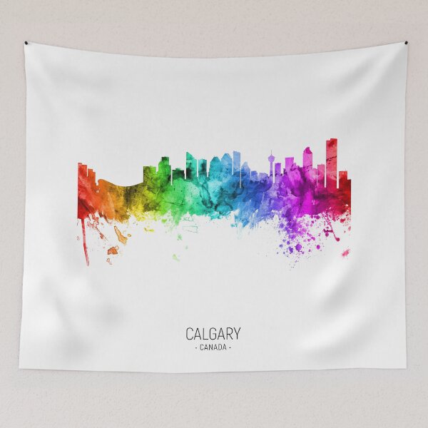 Item preview, Calgary Canada Skyline designed and sold by ArtPrints.