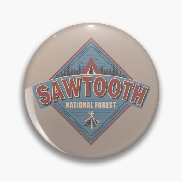 Item preview, Sawtooth National Forest Idaho Vintage US Camping Design designed and sold by CynthiaGraphics.