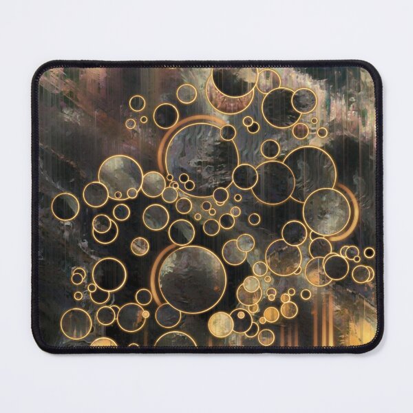 Item preview, Golden union circles abstract art designed and sold by stuukstly.