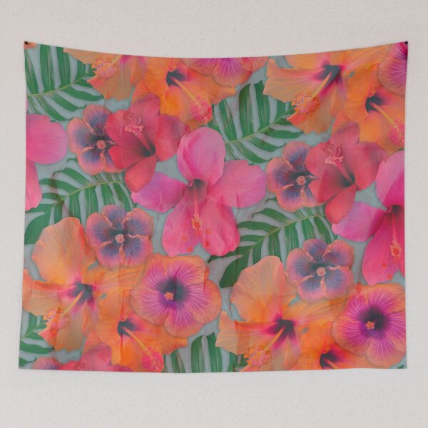 Item preview, Hibiscus Tea Pink and Orange designed and sold by Nina May Designs.