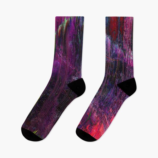 Item preview, Road to the mountain purple glitch abstract art designed and sold by stuukstly.