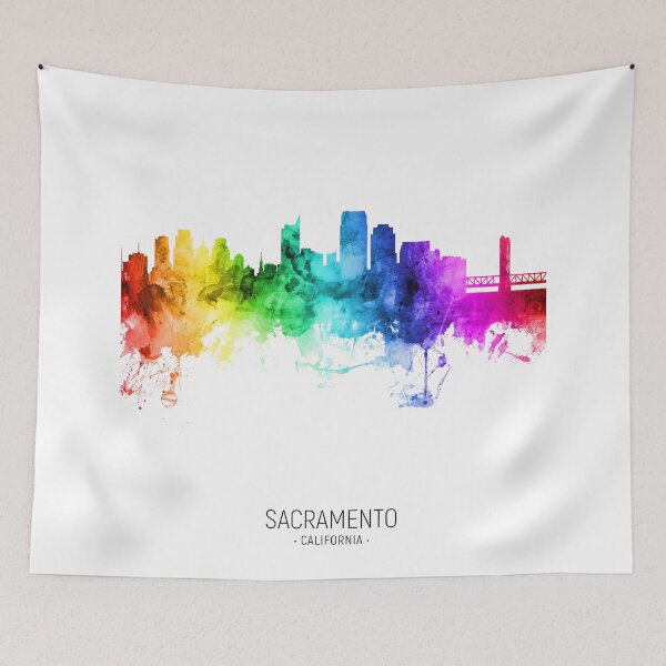 Item preview, Sacramento California Skyline designed and sold by ArtPrints.