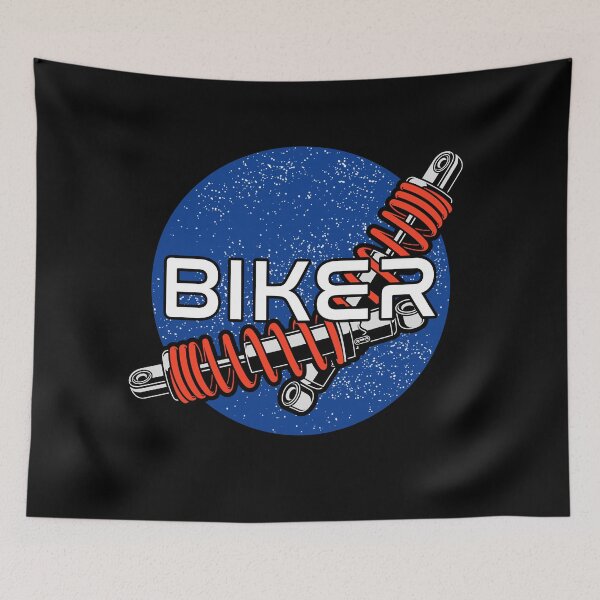 Item preview, Funny Motorcycle Enthusiast Sci-Fi Space Badge Graphic  designed and sold by GO SHIRT-TEE.