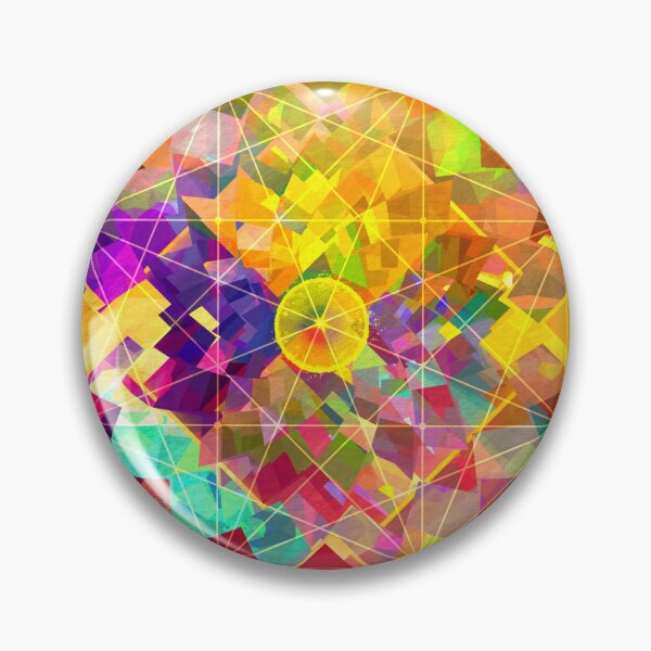 Item preview, Meeting point geometric rainbow abstract art  designed and sold by stuukstly.