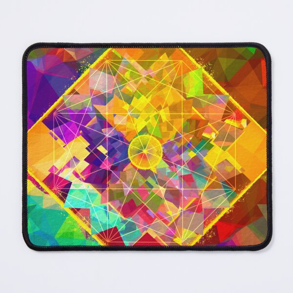 Item preview, Meeting point geometric rainbow abstract art  designed and sold by stuukstly.
