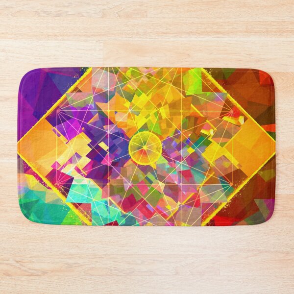 Item preview, Meeting point geometric rainbow abstract art  designed and sold by stuukstly.