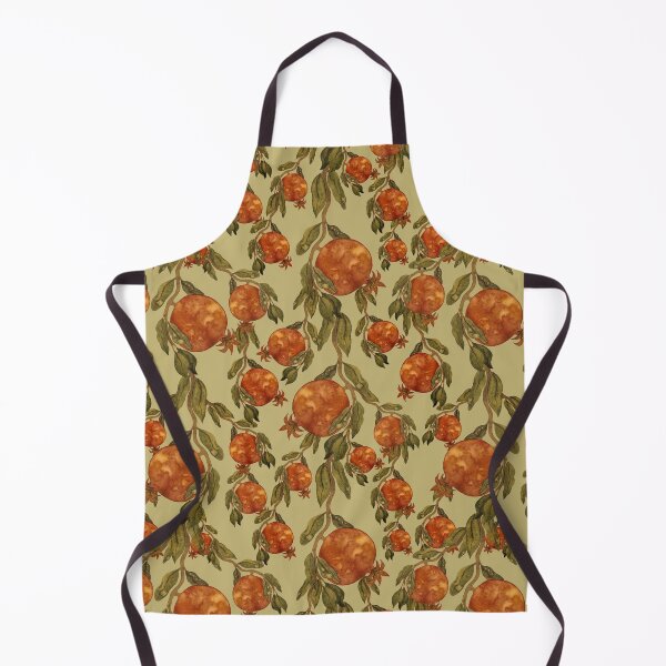 Item preview, Watercolor pomegranate, Gold and green  designed and sold by Looly-Art.