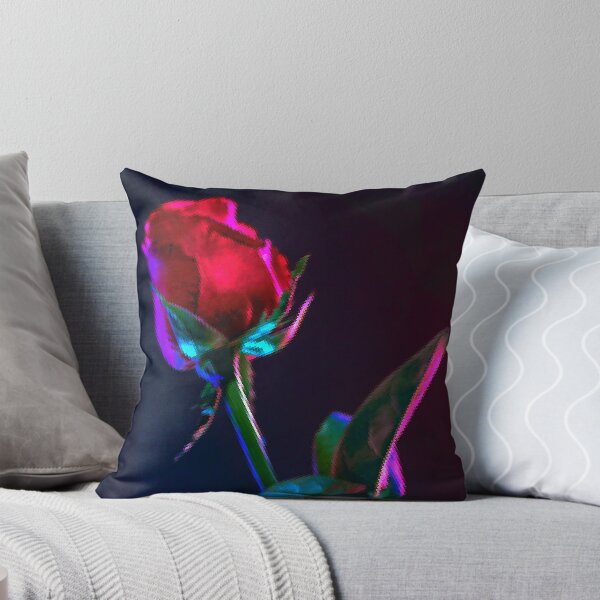 Item preview, Simple Red Rose Pixel Look Nightlife Neon led look street vintage Style designed and sold by Shirtilike.