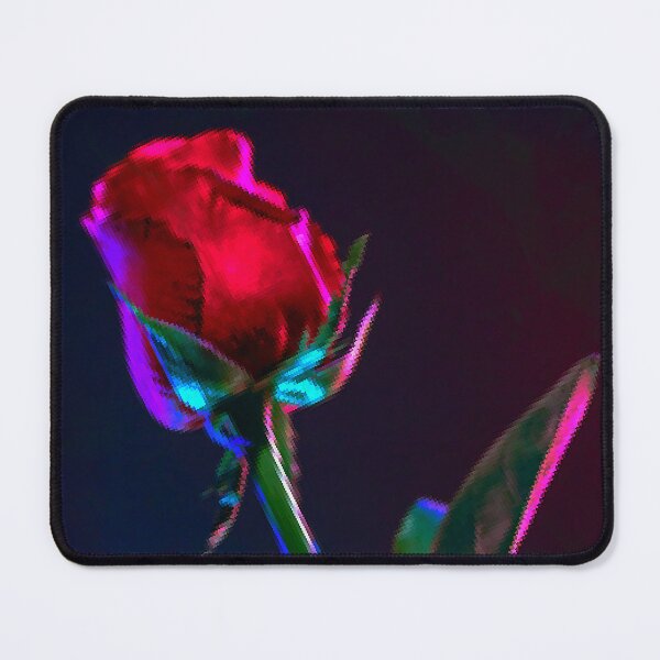 Item preview, Simple Red Rose Pixel Look Nightlife Neon led look street vintage Style designed and sold by Shirtilike.