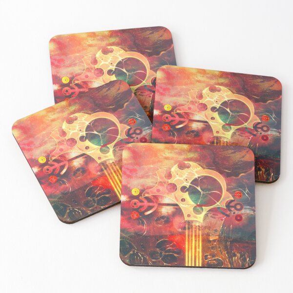 Item preview, Alien world red abstract psychedelic art designed and sold by stuukstly.