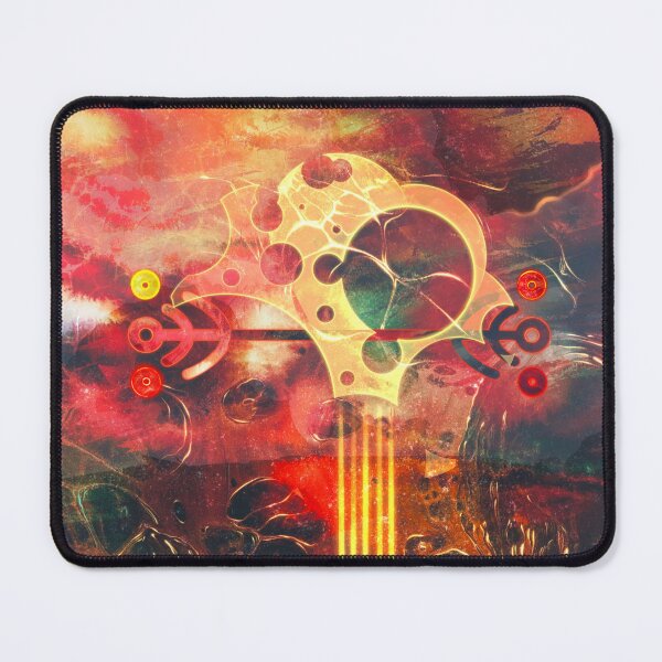 Item preview, Alien world red abstract psychedelic art designed and sold by stuukstly.