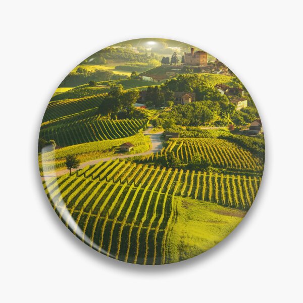 Item preview, Panorama of Langhe vineyards and Grinzane Cavour, Italy designed and sold by Stefano Orazzini.