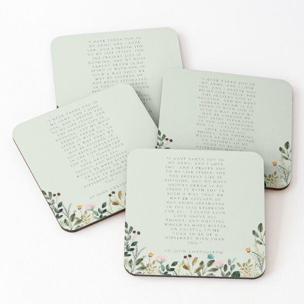 Item preview, St. John Chrysostom Marriage Quote designed and sold by One-In-Essence.