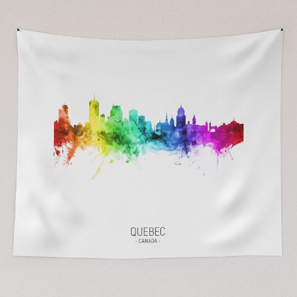 Item preview, Quebec Canada Skyline designed and sold by ArtPrints.