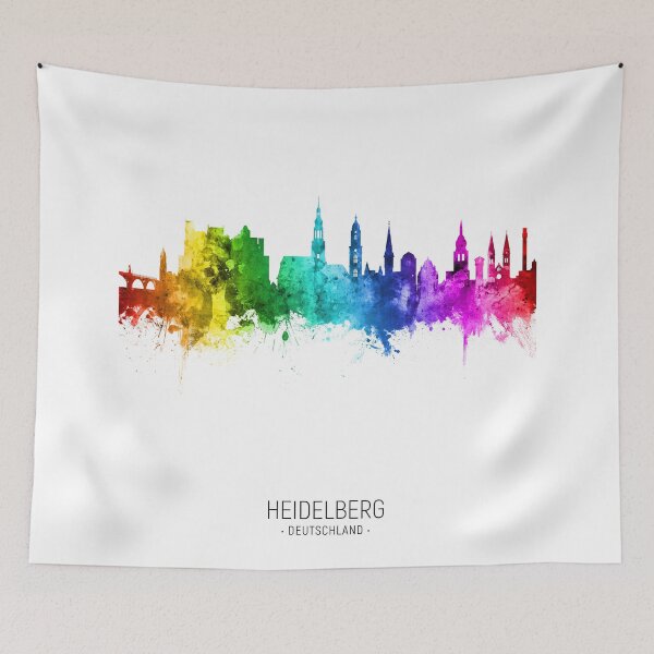 Item preview, Heidelberg Germany Skyline designed and sold by ArtPrints.