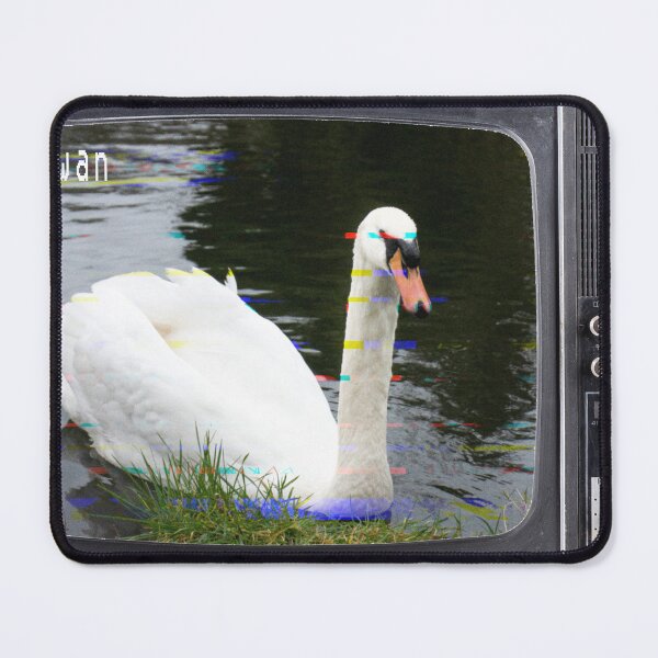 Item preview, Swan on old TV designed and sold by J-Brezy.