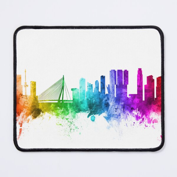 Item preview, Rotterdam The Netherlands Skyline designed and sold by ArtPrints.