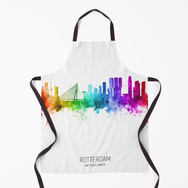 Aperçu de l'œuvre Rotterdam The Netherlands Skyline créée et vendue par ArtPrints.