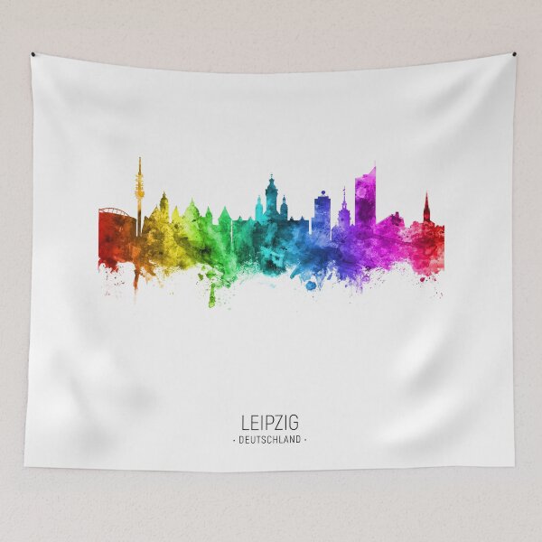Item preview, Leipzig Germany Skyline designed and sold by ArtPrints.