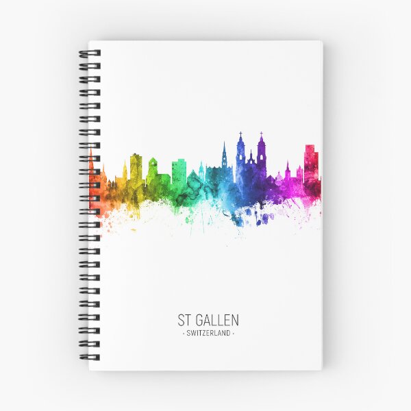 Artikelvorschau, St Gallen Switzerland Skyline entworfen und verkauft von ArtPrints.