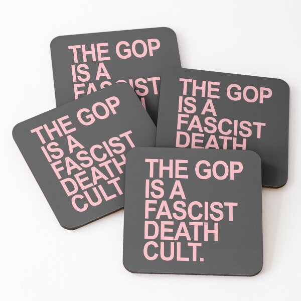 Item preview, The GOP is a FASCIST death cult - pink designed and sold by Thelittlelord.